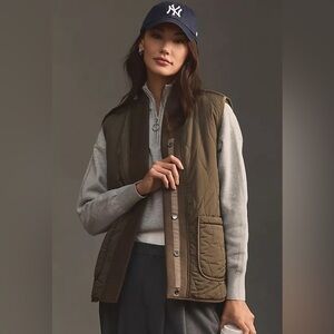 Varley Covey Reversible Quilted Gilet Vest Sherpa
